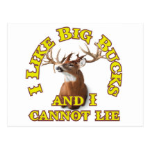 I Like Big Bucks and I Cannot Lie Post Cards