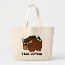 I Like Buffalos Tote Bag