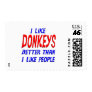 I Like Donkeys Better Than I Like People Postage S