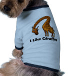 I Like Giraffes pet clothing