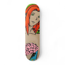 i like girls with brains skate boards