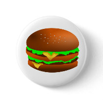 I like hamburgers buttons