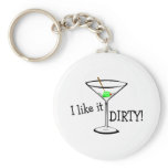 I Like It Dirty Martini 3 Key Chains