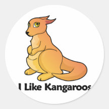 I Like Kangaroos Stickers