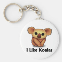 I Like Koalas Keychain