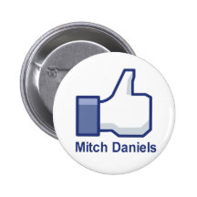 I LIKE MITCH DANIELS PINBACK BUTTONS