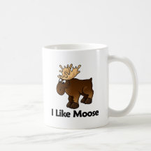 I Like Moose Coffee Mugs