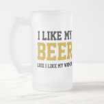 I Like My Beer Like I Like My Women Mug