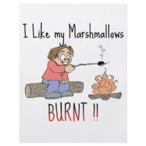I like my mashmallows burnt flyer design