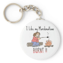 I like my mashmallows burnt key chain