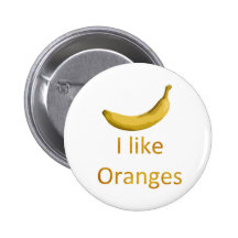 I like Oranges Buttons