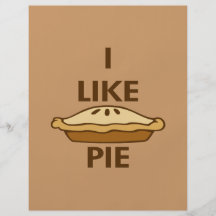 I Like Pie Flyer Design