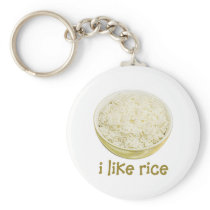 I Like Rice Key Chain