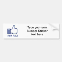 I LIKE RON PAUL BUMPER STICKER