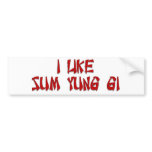 I Like Sum Yung Gi Bumper Stickers