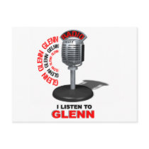 I Listen to Glenn Beck Postcard