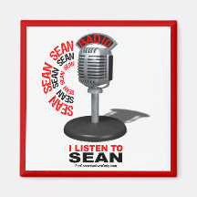 I Listen to Sean Fridge Magnet