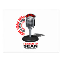 I Listen to Sean Postcard