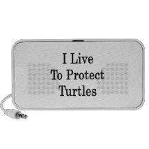 I Live To Protect Turtles Travelling Speakers