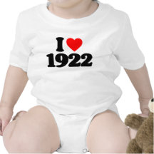 I LOVE 1922 BODYSUIT