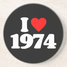 I LOVE 1974 DRINK COASTERS
