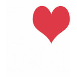 I Love 1981 Heart Products & Designs! t-shirts
