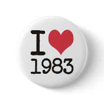 I Love 1983 Products & Designs! Pins