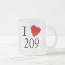 I Love 209 Modesto Coffee Mugs