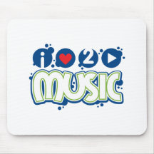 I love 2 play music product line mousepads