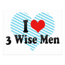 I Love 3 Wise Men Postcard