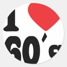 I love 60 ´s sticker