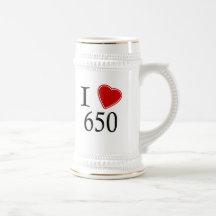 I Love 650 Palo Alto Mugs