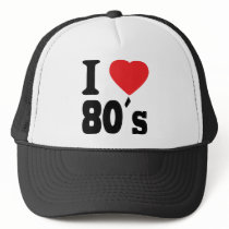 I Love 80 ´s Hats