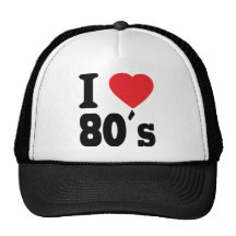I Love 80 ´s Hats