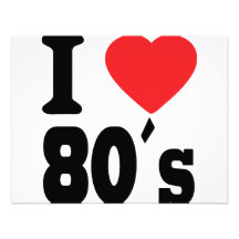 I Love 80 ´s Invitations