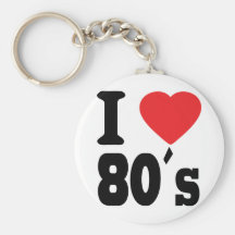 I Love 80 ´s Keychain