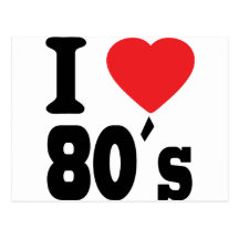 I Love 80 ´s Post Cards