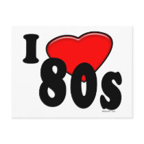 I Love 80s Postcard