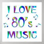 I Love 80's posters