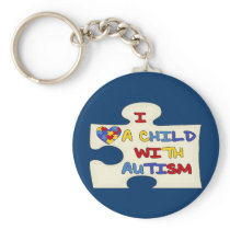 I Love A Child With Autism Key Chain