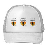 I Love A Firefighter Mesh Hat