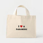 I Love A Paramedic Canvas Bags