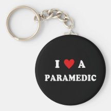 I Love A Paramedic Keychains