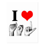 I Love A-S-L Postcards