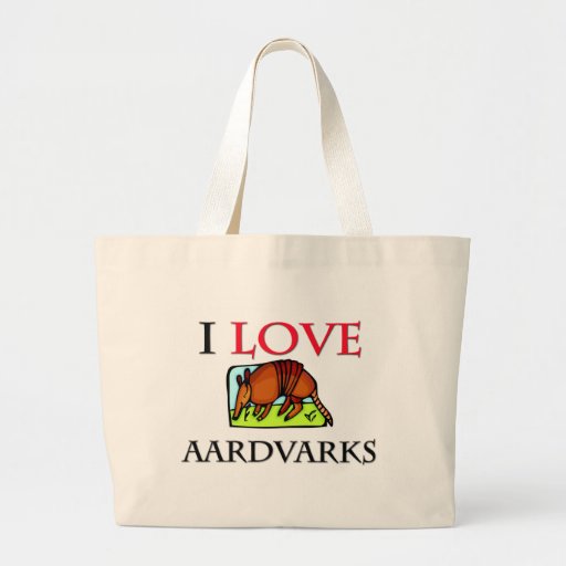 I Love Aardvarks Canvas Bag