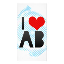 I Love AB Photo Card