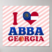 I Love Abba, Georgia Poster