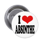 I Love Absinthe Buttons