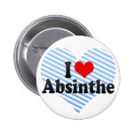 I Love Absinthe Pin