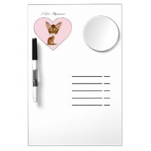 I Love Abyssinians Dry Erase Boards